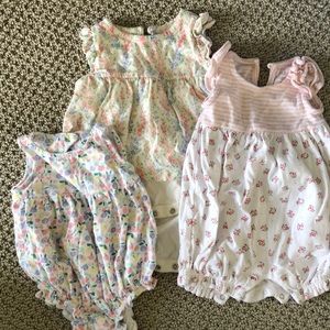 Set of 3 - BabyGap & Old Navy One Pieces